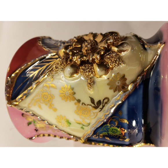 Karlsbad Cherub Lithophane Shaving Mug Pink Blue Gold - Picture 9 of 10